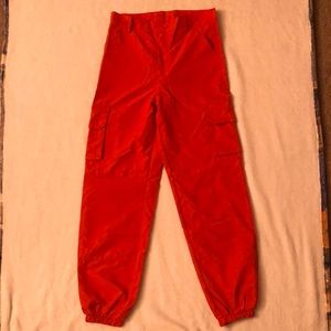 Orange Cargo pants